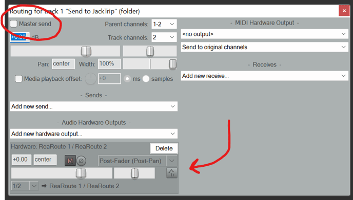 03-Windows - Connecting Reaper to JackTrip using ReaRoute